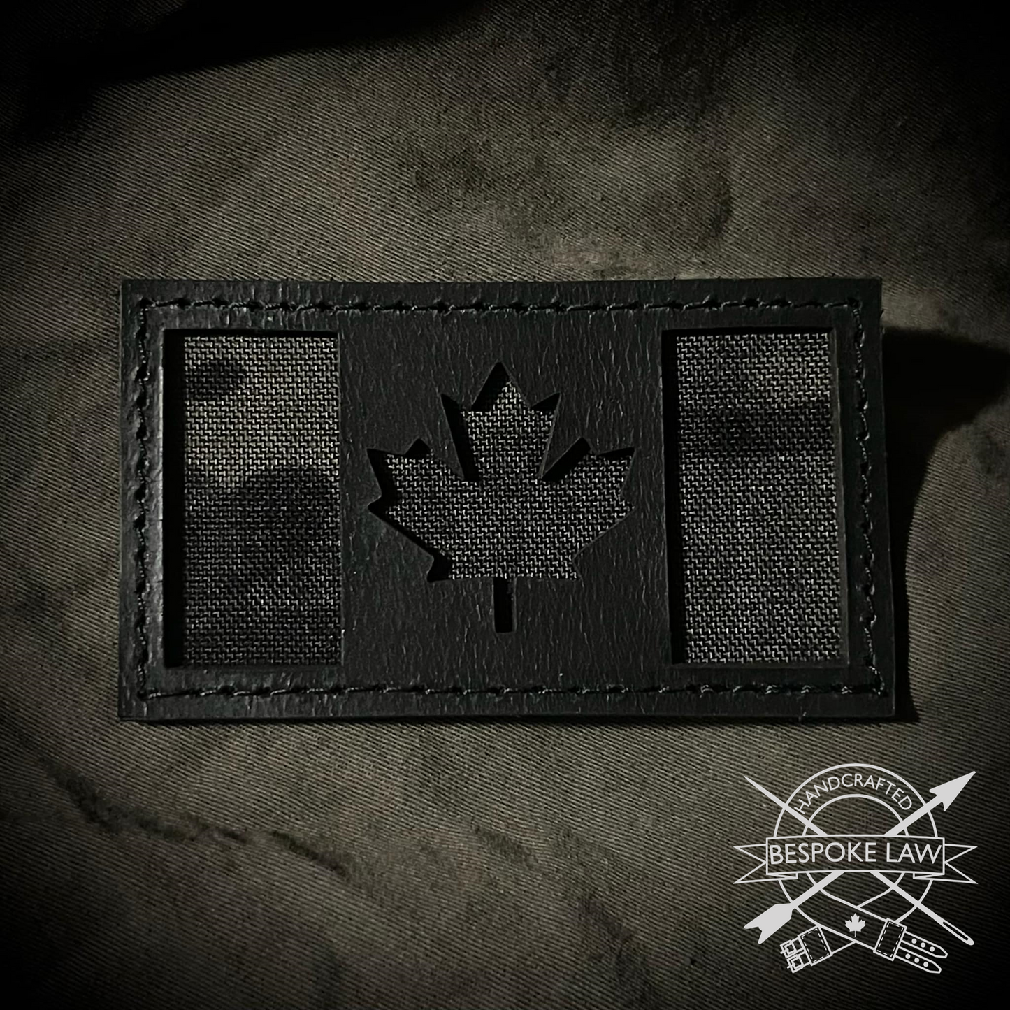 Hybrid Leather/Cordura Canadian Flag