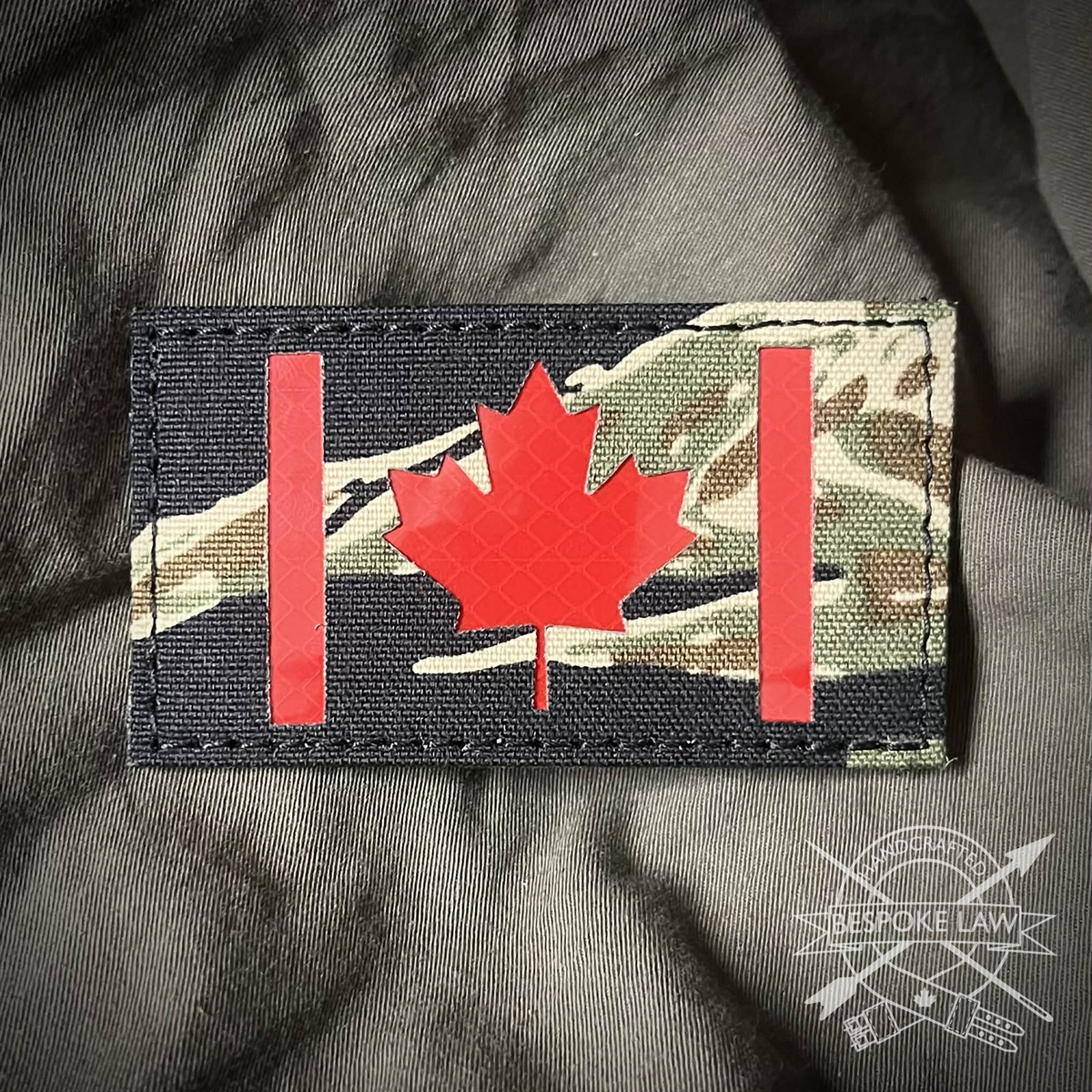 Laser Cut Canada Flag Patch